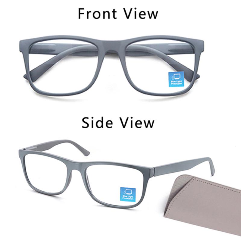 

Extra-large reading glasses for men and ladies. Classic square frame. Blue light blocking glasses with prescription lenses 2.75