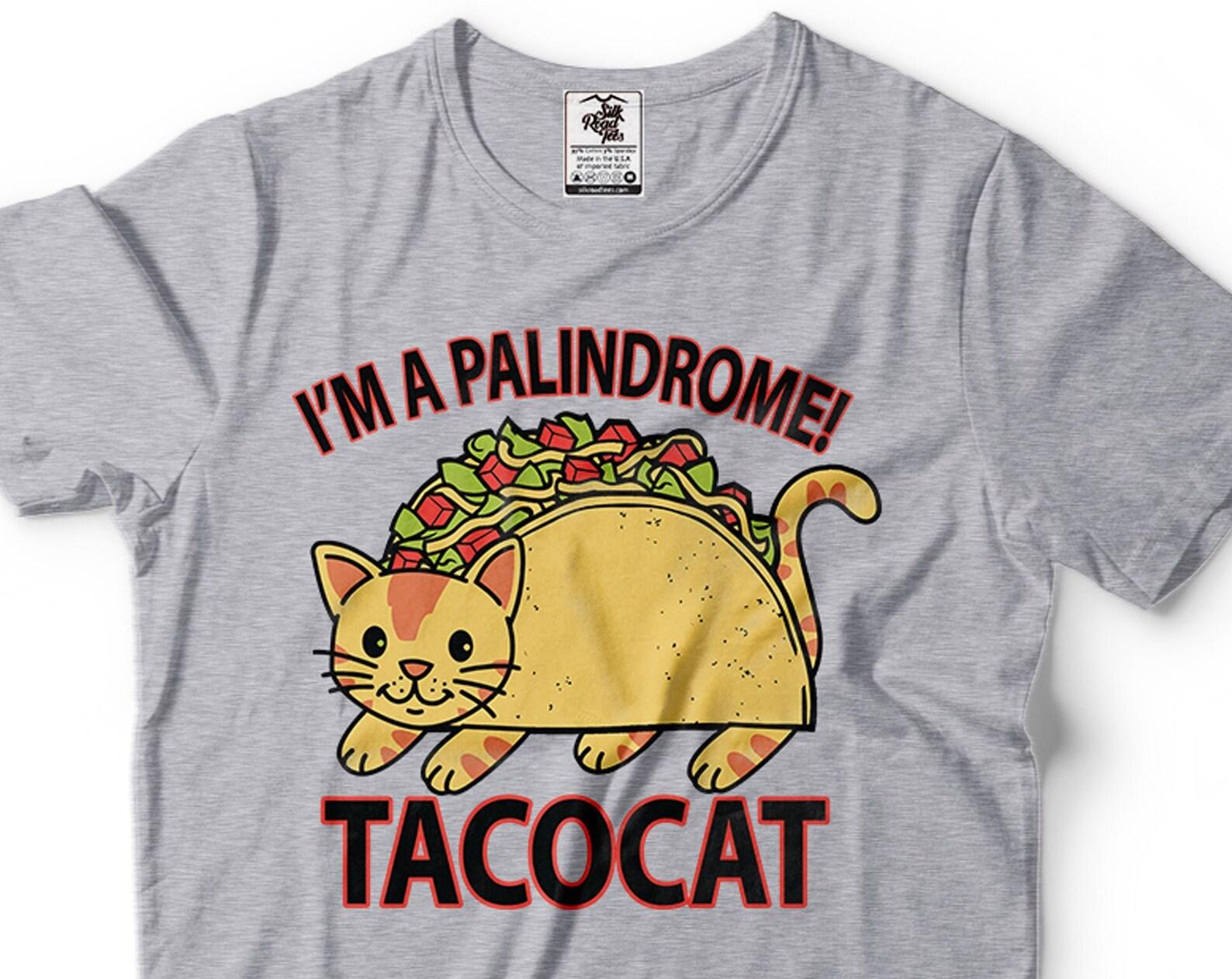 Taco CaT-Shirt: Funny Mexican Food Graphic Tee 4XL