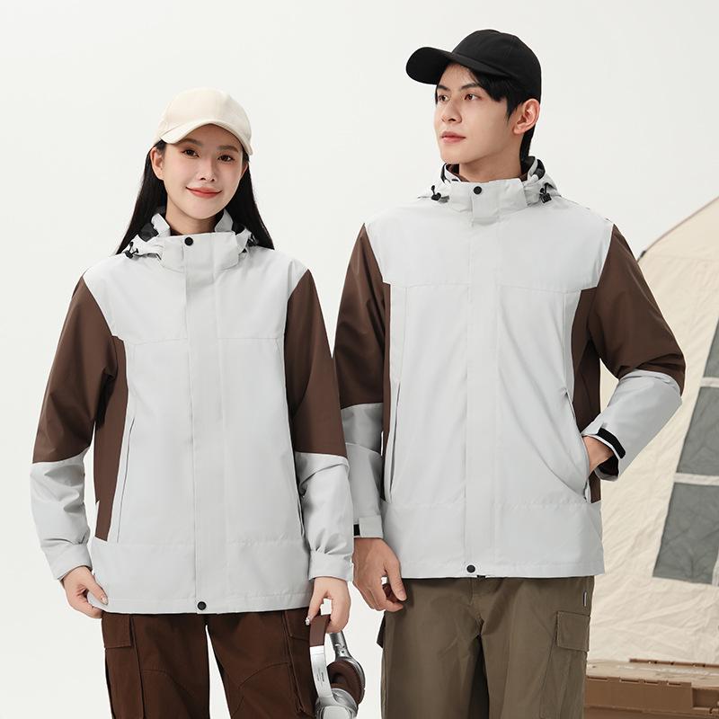 Jakke herre fargeblokk 2025 høst og vinter ny herre ungdom vindtett mote avslappet toppjakke trend