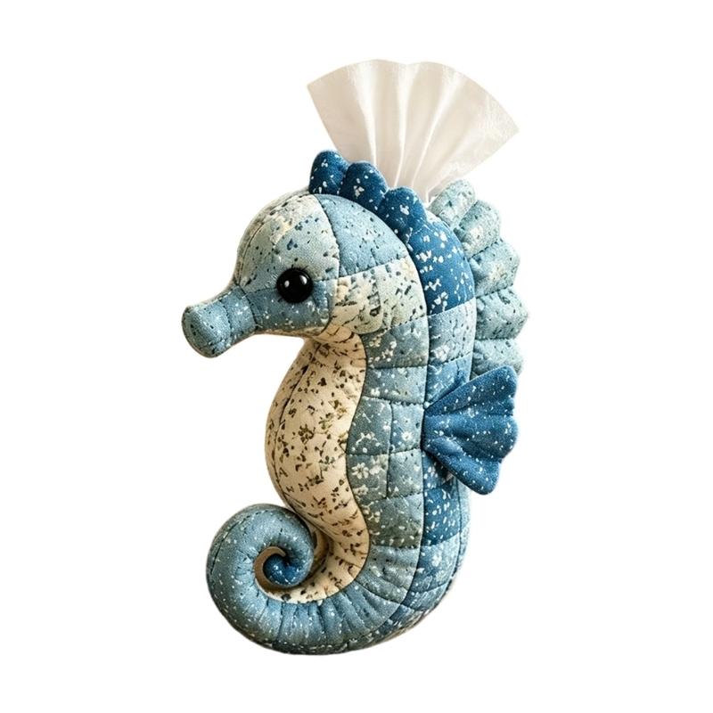 DIY Animal Tissue Box Making Set with Thread Needle Sewing Pin Patchwork Cloth and Sewing Supplies for Home Desk Shelf Display