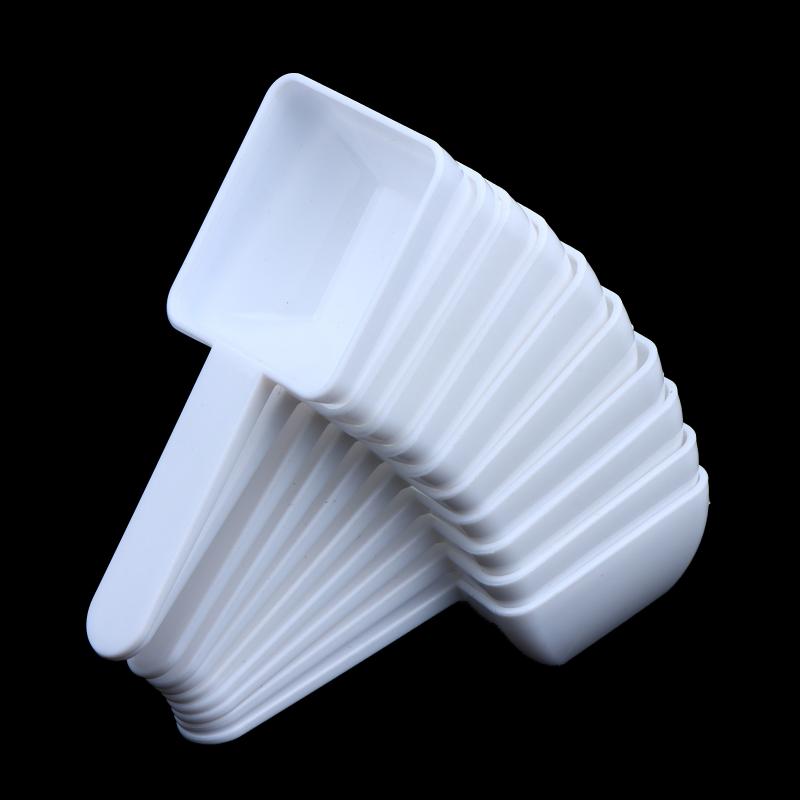Measuring Spoons 10Pcs 15g Food Grade White PP Plastic Durable Kitchen Tools Ideal Gift for Home Baking Enthusiasts