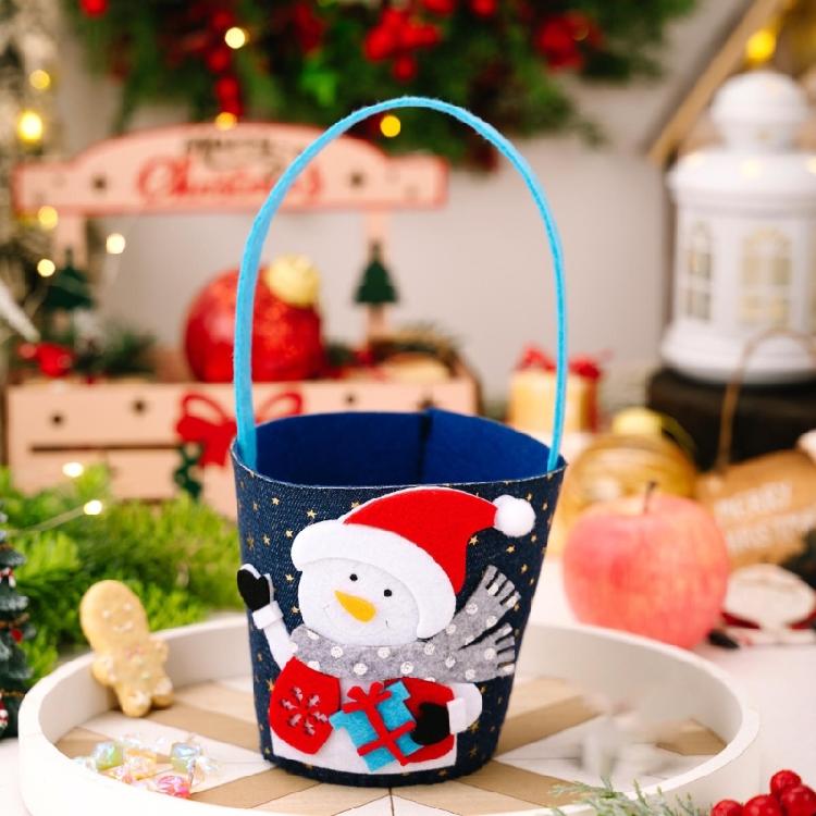 Festival Season Denims Carryall Bag Washable Reusable Holiday Decoration Organiser for Parties and Event