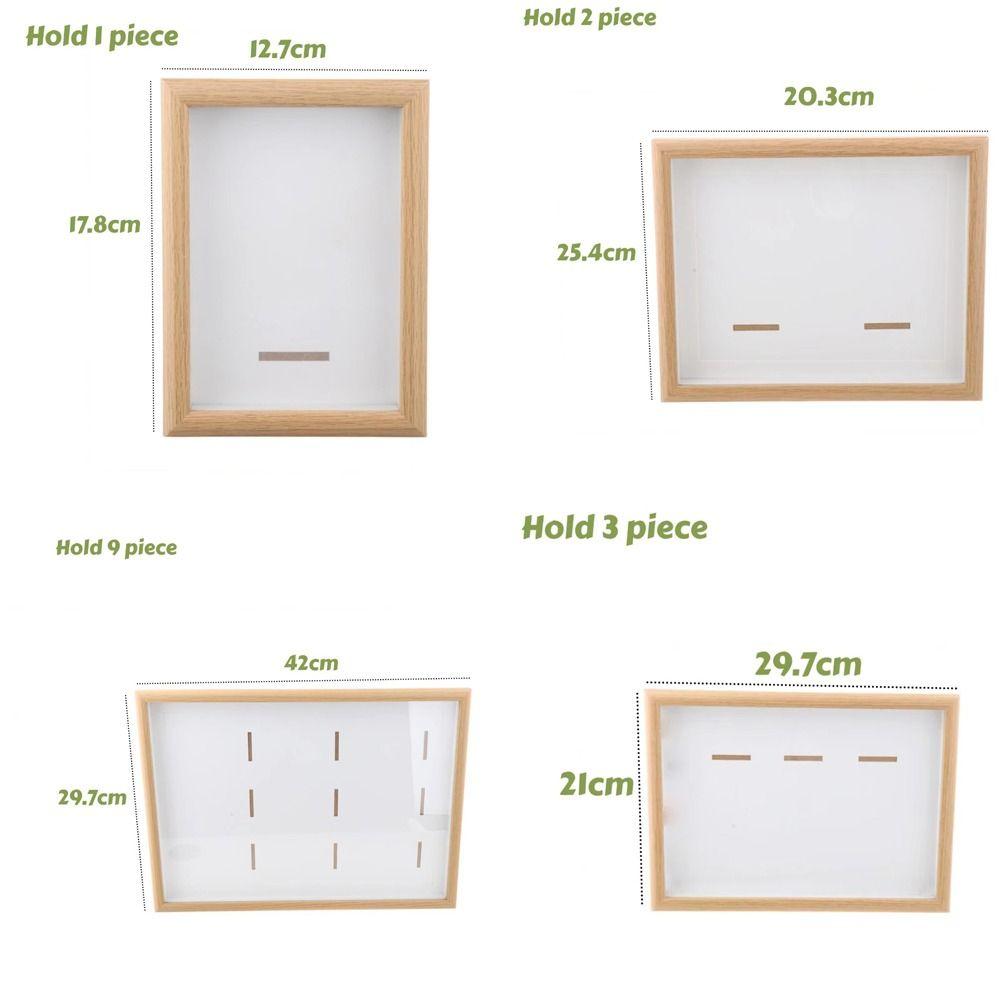 Wooden Photo Frame Dust-Proof Wear-resistant Picture Frame Honor Medal Display Display Case