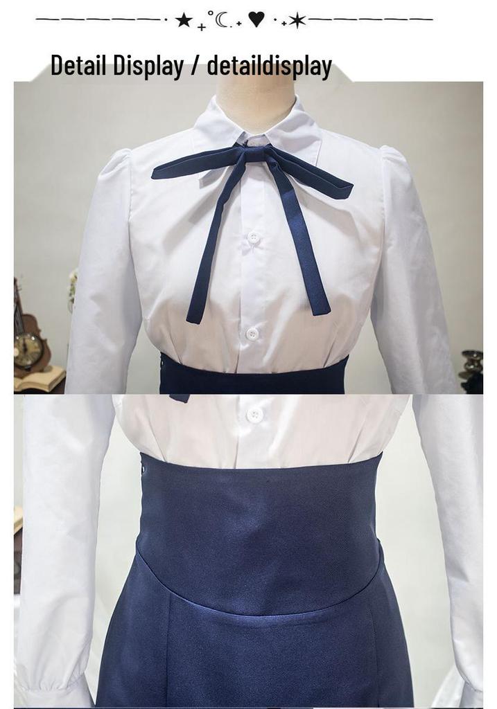 Saber Artoria Blue & White Daily Wear Cosplay Outfit - Fate/stay Night