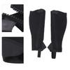 2pcs Half Chap Black Flexible Mesh Equestrian Half Chap for Children Horse Riding  