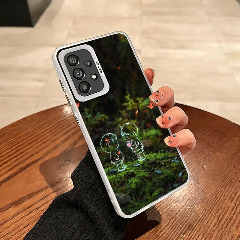 Nature Cute Child Painting Style Shockproof Phone Case for Samsung A17 A16 A15 A14 A37 A57 A36 A56 A26 A35 A55 A25 A34 A54 A24 A