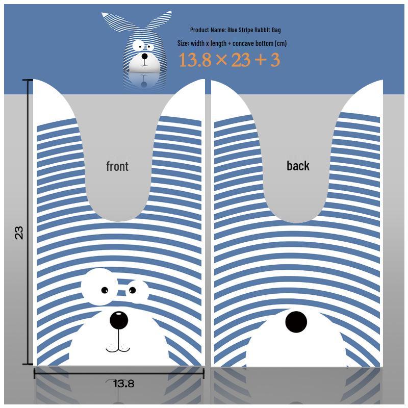 Bunny Ears Cartoon Cookie Packaging Bag - Cute Snack & Dessert Bag