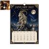 Artigianato con Perline Fai da Te per Adulti 2027 Calendario Artistico con Perline dei Dodici Segni Zodiacali, Pittura con Strass Fatta a Mano, Decorazione da Parete per Soggiorno 12 Mesi