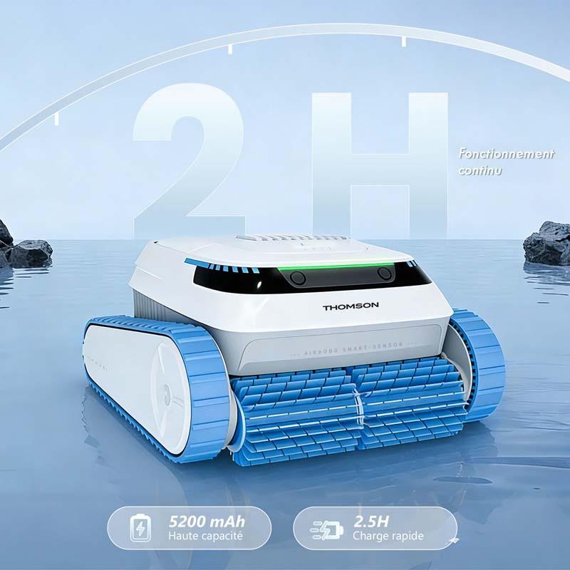 Thomson - Submarine Y - Robot Nettoyeur Piscine - Fond Parois Ligne D'eau - Nettoyage Complet