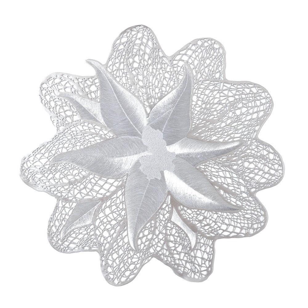 Decoration Heat Insulation Christmas Table Placemat Anti-scald Anti-slip Flower Dining Mat Coaster Glossy Cup Mats Craft