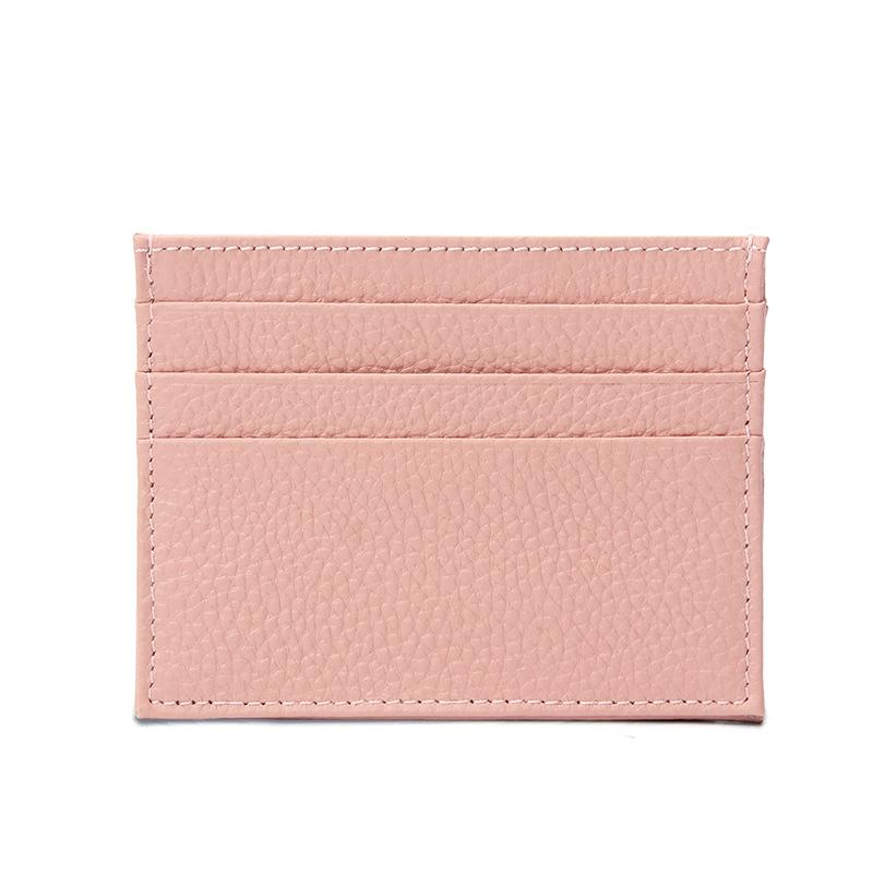 Portefeuille en cuir véritable pour permis de conduire et cartes – Porte-monnaie et cartes de crédit ultra-fin en cuir de vache