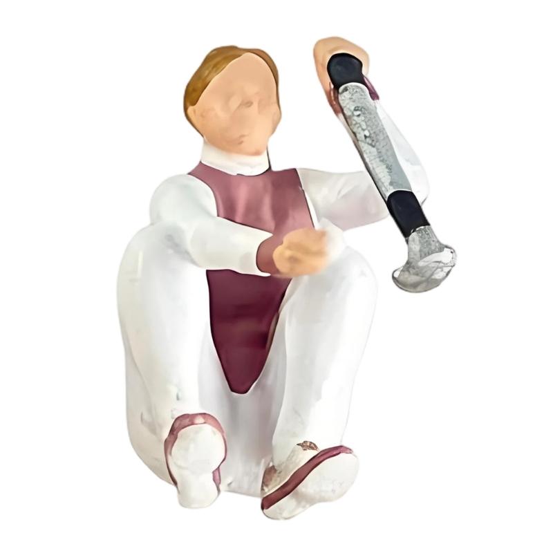 Golf Player Figure Model 1:64 Scale Hand Painted Miniature Figure for Miniature Scene Dioramas Props,Model Car Display