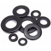 Large Black 304 Stainless Steel Ultra-Thin Oversized Flat Washer, Zinc-Plated