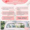 Elek Tonny Just Married Car Decorations Kit - Just Married Banner And Sign With Wedding Flower Vine- Wedding Car Decorations,Automotive Decals