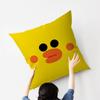 Cute Cartoon Art Duck Pillow Gift Home Office Decoration Bedroom Sofa Car Cushion Cover Case 45X45