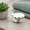 3D Printed Shell Shape Jewelry Dish Tray, Ocean Wave Organizer with Grooved Design, Matte Vanity Ring Earrings Necklaces Holder, Mothers Day