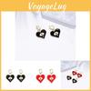 Autumn Trendy 2021 Heartinspired Earrings In Red Or Black For Stylish Gifting