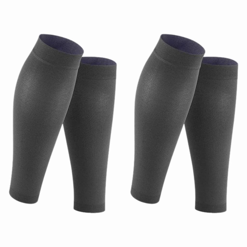 AQshop Calf Support Socks with Graduated for Standing Casual and Set of Black Medium-Strength, Compression, Work, Sports, Women's Men's, 2,
