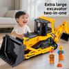 Double Headed Bulldozer Vehicle Model With Inertia Control For Kids Play And Collectors