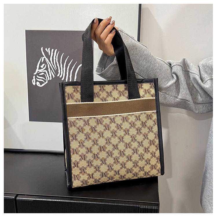 

Fashion Color Block Tote: Women s Autumn/Winter 2025 Casual Shoulder Handbag хакі