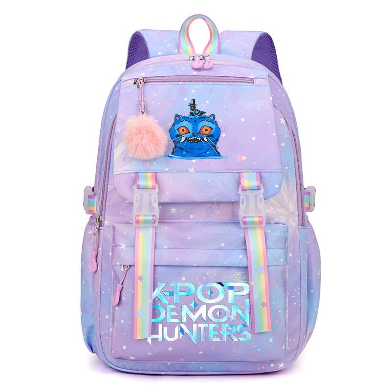 Printed student schoolbag cross-border college wind sweet small fresh rainbow backpack