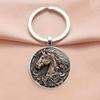Keychain Multi-Layer Electroplated Surface Key Chain Traditional Chinese Horse To Success Design Round Pendant Car Charm Gift
