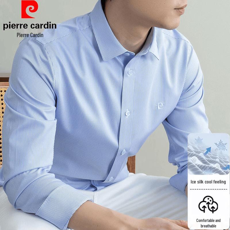 Pierre Cardin Men s Ice Silk Modal Long-Sleeve Shirt 165/84