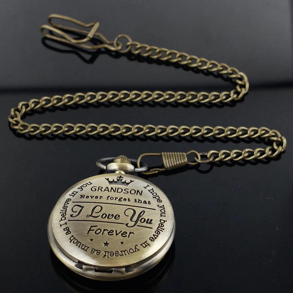 10pcs/lot Wholesale Quartz Pocket Watch with Arabic Numerals Chain Pendant Ideal Gift for Men Women Family Party Christmas Birt