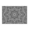 3D Three-Dimensional Large Carpet Door Mat Black And White Vortex Living Room Large Square Floor Mat Non-Slip Foot Mat