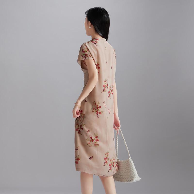 SOFSIL 2026 Summer New Chinese Style Silk Dress