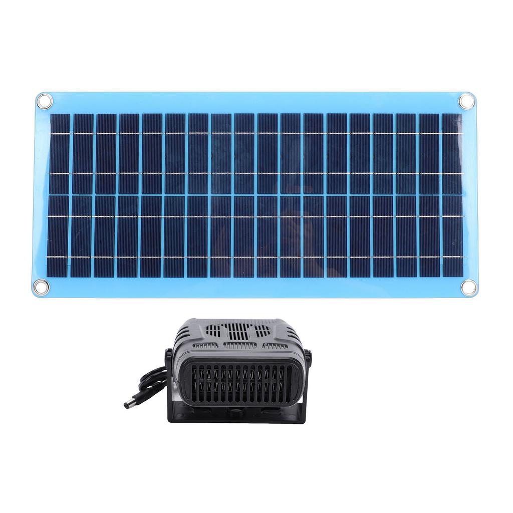 Solar Heater 30W Portable Car Solar Powered Heater with Overheat for Drying Heating Pet House Gear