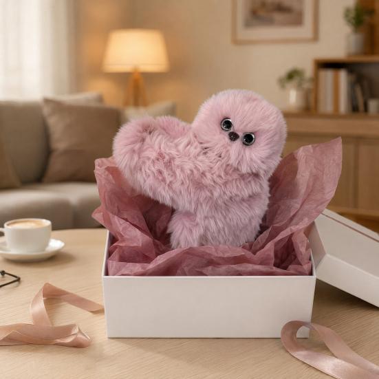 Electric Plush Doll Cartoon Owl Shape Plush Doll Crafted From Plush and Pp Cotton