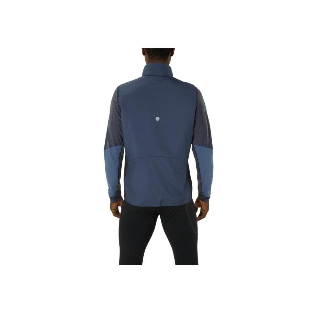 Asics Road Winter Comfortable Zipper Fashion Versatile Vest Men vests Midnight-Blue 2011D090-400