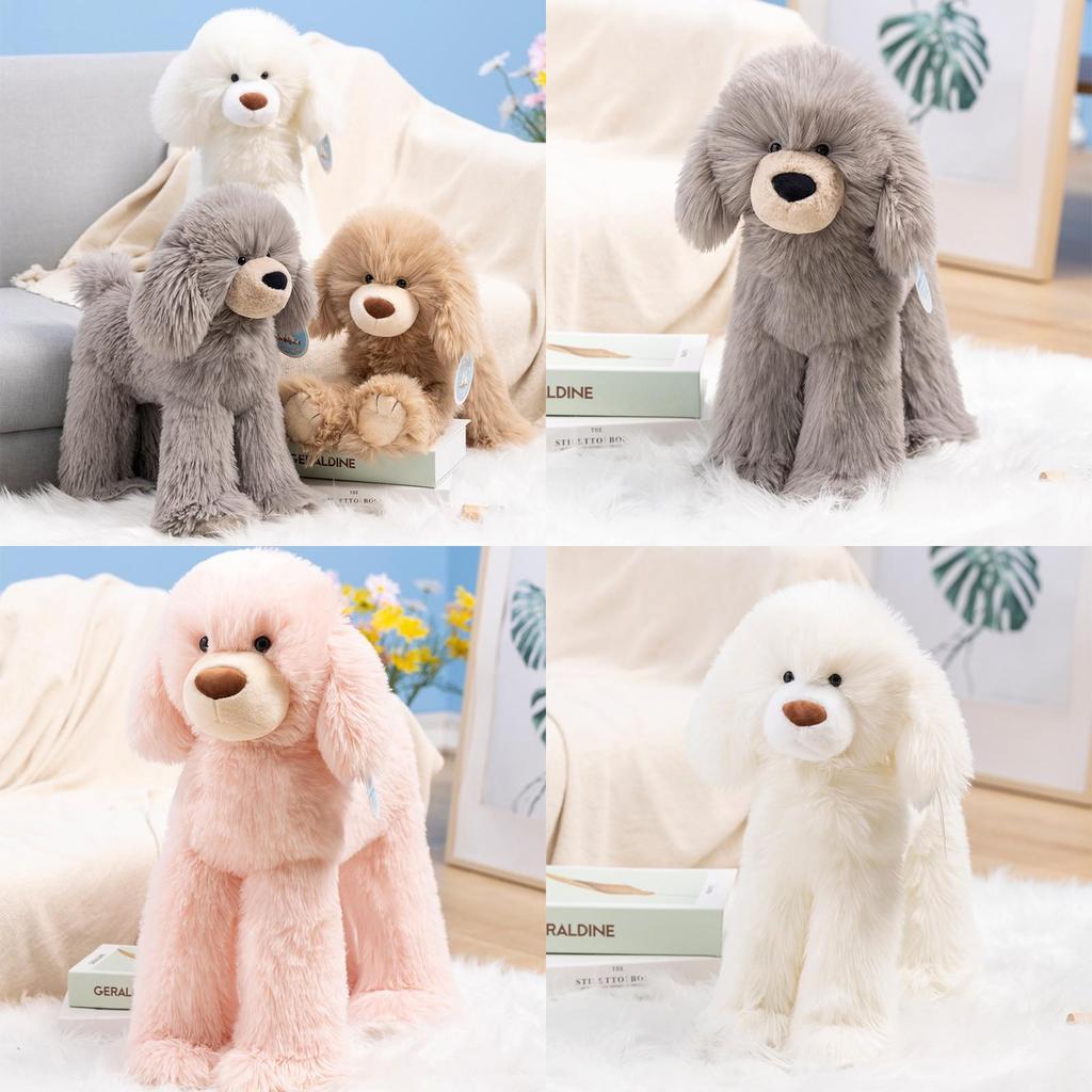 Teddy Dog Plush Toy With Long Fur For Kids And Adults Soft Pillow Gift