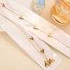 Elegant Multi-Heart Titanium Steel Necklace for Women - Luxurious, Colorfast Clavicle Chain Jewelry