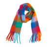 Winter Scarf Men Women Cashmere Warm Rainbow Hairy Pashmina Blanket Wraps Female Thick Soft Bufanda Tassel Shawl Poncho Echarpe