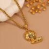 Titanium Steel Necklace, Gold Cup Foot Boots Pendant, Trend World Cup Necklace, Fan Football Manchester United Fashion Necklace.