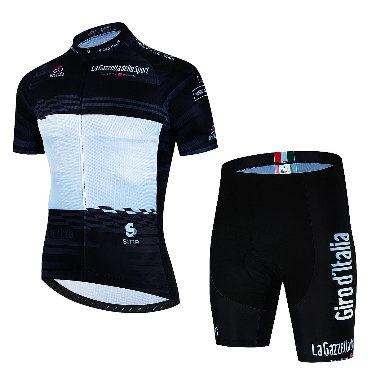 

Tour De Italia Giro Cycling Jersey Bib Short Set 2025 Mens Mountain Bicycle Clothing Short Sleeve Suit Sports MTB Bike Training S