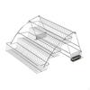 Pull Down Spices Rack Holder Carbon Steel Multipurpose 3 Layer Condiment Seasoning Shelf