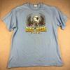 Bikers Tee M Blue Daytona Beach FL Bike Week 2010 Shirt Eagle Motorcycle Gildan
