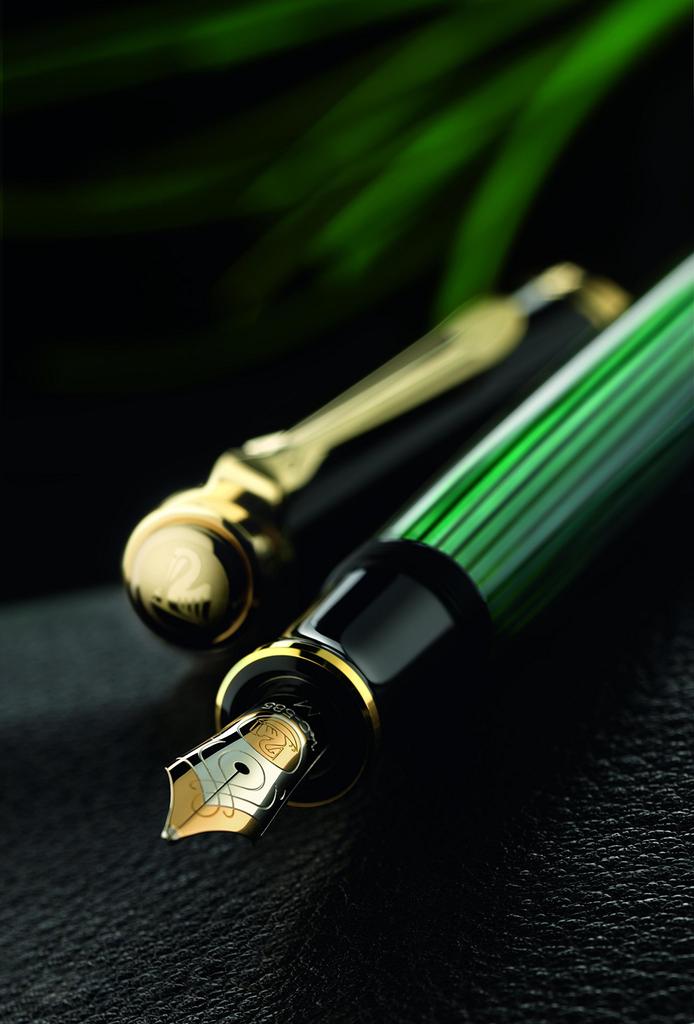 Souveran M1000 Green Stripe Fountain Pen M