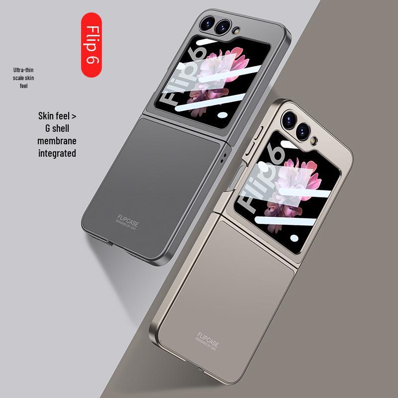 Samsung Z Flip6 Foldable Screen Case, Skin-Feel AG Shell, Anti-Drop Protection
