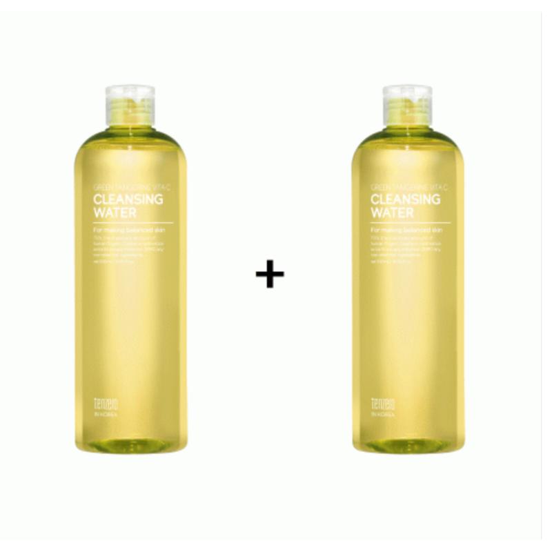 Ten Zero Green Tangerine Vita C Cleansing Water 500ml 1+1, 2 Pcs