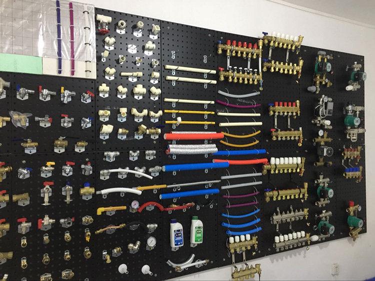 Chi Tu Tools Wall-Mounted Pegboard Rack - Square Hole Storage Organizer with Hooks
