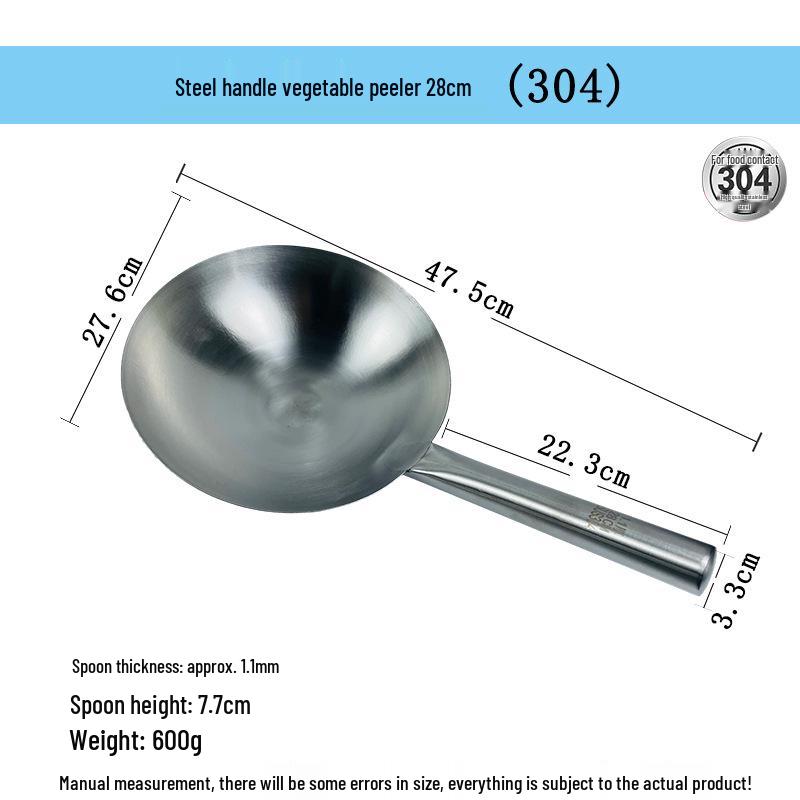 Extra Thick Stainless Steel Water & Soup Ladle Wok Spoon