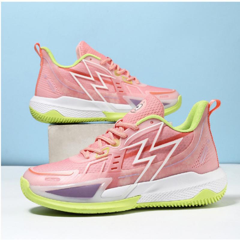 Buty do koszykówki SpongeBob dla mężczyzn i kobiet z niską cholewką, oddychające, antypoślizgowe, odporne na zużycie, amortyzujące wstrząsy, lekkie, z miękką podeszwą, studenckie, świecące