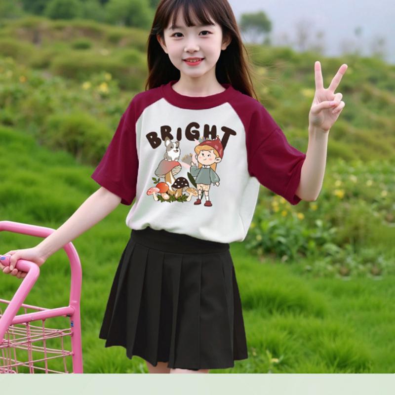 Mädchen Faltenröcke 2025 Frühling und Herbst Kinder Jk Röcke