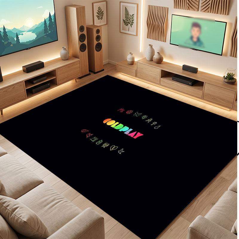 Coldplay Rug Soft Thick Non Slip Floor Carpet for Bedroom Living Room Home Decor