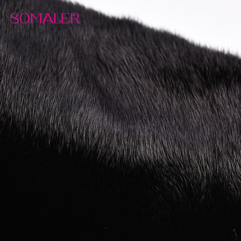 SOMALER Winter Mink Fur WomenHats Real Fur Pompom Female Fashion Cap New luxuryMink Fur Lady Beanies