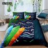 Surfboard Summer Sea Surfing Theme Duvet Cover Ocean Theme Bedding Set For Kids Boys Teens Soft Polyester Quilt Cover Decoration